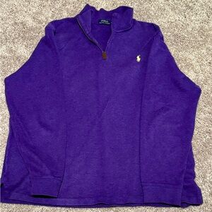 Polo by Ralph Lauren Men's Zip-Up Sweater in Purple